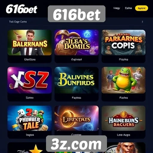Exploração das opções de jogos disponíveis na 616bet